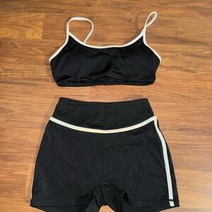 Black and White Women's workout Set